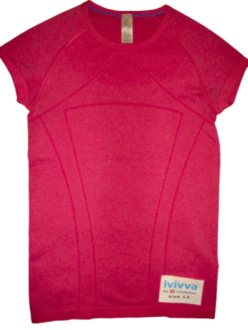 Ivivva Girl by Lululemon 🍋 Fly Tech t-shirt short sleeve darker pink size 12
